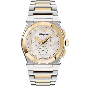 Ferragamo Vega Two Tone Stainless Steel Chronograph Watch, 40mm- 4690442