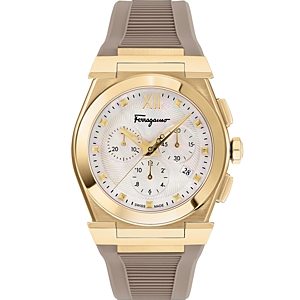 Ferragamo Vega Gold Ion Plated Stainless Steel Strap Chronograph Watch, 40mm- 4690440