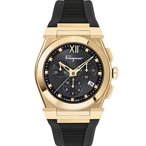 Ferragamo Vega Gold Ion Plated Stainless Steel Strap Chronograph Watch, 40mm- 4690440
