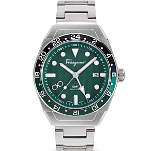 Ferragamo Slx Gmt Stainless Steel Watch, 43mm- 4690452