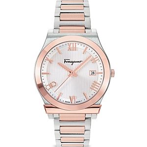 Ferragamo Gancini Two Tone Stainless Steel Watch, 41mm- 4690449