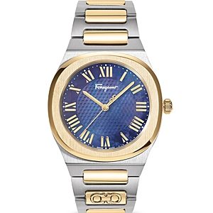 Ferragamo Elliptical Two Tone Stainless Steel Watch, 36mm- 4690460