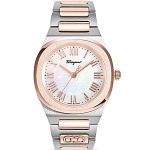Ferragamo Elliptical Two Tone Stainless Steel Watch, 36mm- 4690460