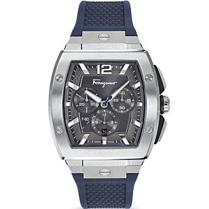 Ferragamo F-80 Tonneau Stainless Steel Chronograph Watch, 41.8mm- 4690411