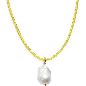 Timeless Pearly Cultured Freshwater Pearl Pendant Beaded Necklace, 15- 4698163