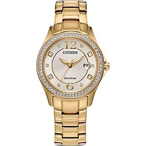 Citizen Eco Classic Gold Tone Stainless Steel Watch, 30.5mm- 4698370