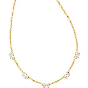 Kendra Scott Cailin Cubic Zirconia Adjustable Strand Necklace, 16-19- 4683558