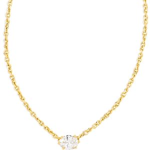 Kendra Scott Cailin Cubic Zirconia Adjustable Pendant Necklace in 14K Gold Plated, 16-19- 4683557