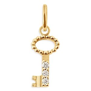 Gigi Clozeau 18K Yellow Gold Diamond Key Pendant- 4702884