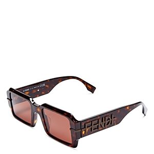Fendi Fendigraphy Rectangular Sunglasses, 52mm- 4660457
