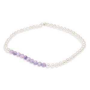 Completedworks Cultured Freshwater Pearl & Jade Bead Collar Necklace in Sterling Silver, 13-14- 4703860