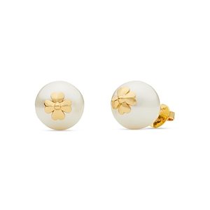 kate spade new york Pearls On Pearls Emblem Imitation Pearl Stud Earrings in Gold Tone- 4686866