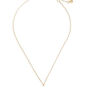 kate spade new york Shine Bright Pave & Imitation Pearl Mini Pendant Necklace in Gold Tone, 16-19- 4630879