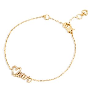 kate spade new york Signature Spade Love You Mom Chain Bracelet- 4686872