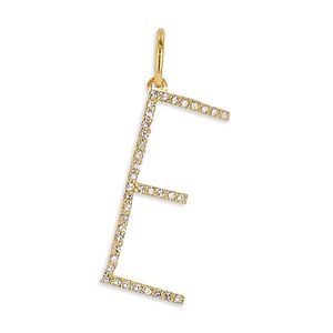 Rachel Reid 14K Yellow Gold Diamond Oversized Letter Charm Pendant- 4702488