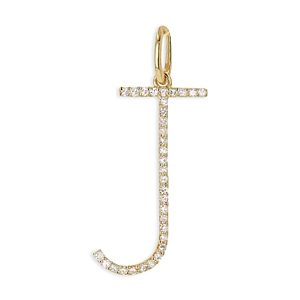 Rachel Reid 14K Yellow Gold Diamond Oversized Letter Charm Pendant- 4702488