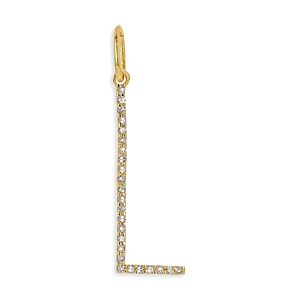 Rachel Reid 14K Yellow Gold Diamond Oversized Letter Charm Pendant- 4702488