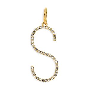 Rachel Reid 14K Yellow Gold Diamond Oversized Letter Charm Pendant- 4702488