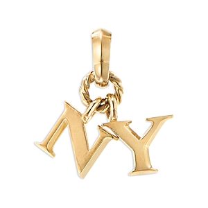David Yurman 18K Yellow Gold Ny Pendant- 4002492