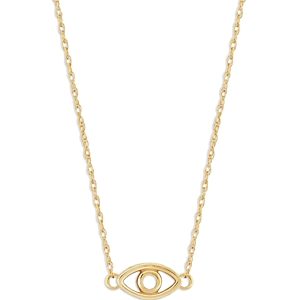 Moon & Meadow 14K Yellow Gold Evil Eye Pendant Necklace, 16 - 100% Exclusive- 4695978