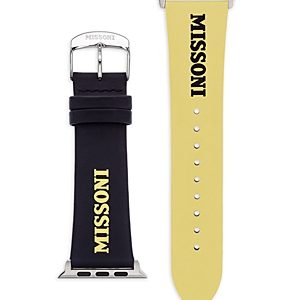 Missoni Apple Watch Lettering Leather Strap, 42-45mm- 4721993