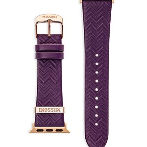 Missoni Apple Watch Zigzag Leather Strap, 38-41mm- 4722000