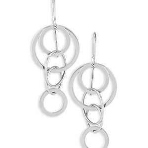 Bloomingdale's Sterling Silver Mini Cascading Circle Earrings- 4697413