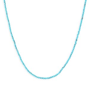 Argento Vivo Blue Beaded Choker Necklace in 18K Gold Plated Sterling Silver, 15- 4706323