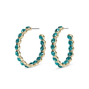Yun Yun Sun Megara Cubic Zirconia Hoop Earrings in Gold Tone- 4631539
