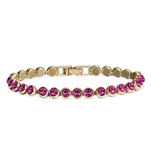 Yun Yun Sun Lilo Cubic Zirconia Flex Bracelet in Gold Tone- 4631518