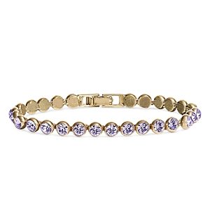 Yun Yun Sun Lilo Cubic Zirconia Flex Bracelet in Gold Tone- 4631518