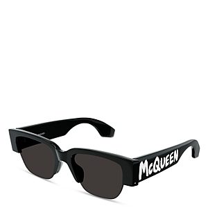 Alexander McQUEEN Graffiti Rectangular Sunglasses, 54mm- 4562553