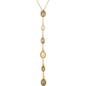 Argento Vivo Mixed Stone Lariat Necklace, 16- 4706322