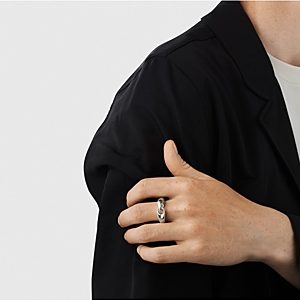 Georg Jensen Men's Sterling Silver Link Ring- 4725475