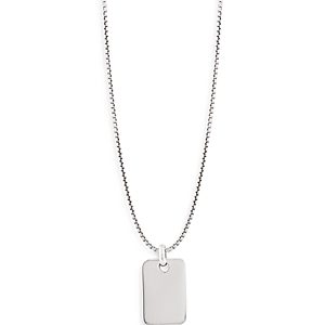 Bloomingdale's Dog Tag Pendant Necklace In Sterling Silver, 18 - 100% Exclusive- 4697422