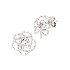 Bloomingdale's Sterling Silver Love Knot Stud Earrings - 100% Exclusive- 4697420