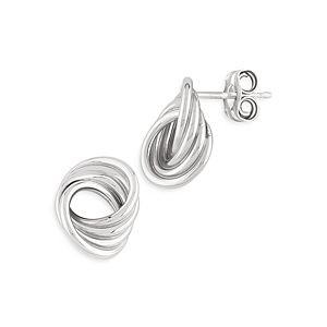 Bloomingdale's Sterling Silver Twist Knot Stud Earrings - 100% Exclusive- 4697419