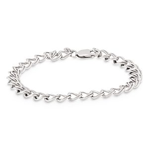 Bloomingdale's Sterling Silver Small Parallel Curb Chain Bracelet - 100% Exclusive- 4697425
