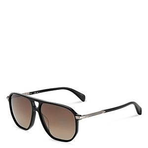 rag & bone Rectangular Aviator Sunglasses, 58mm- 4714563
