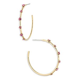 Ajoa by Nadri Punk Princess Crystal Hoop Earrings in 18K Gold Plated- 4729555