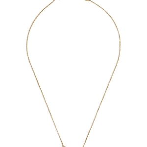 Kate Spade New York Say Yes Pave Pink Love Script Pendant Necklace in Gold Tone, 16-19- 4704002