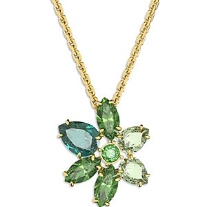 Swarovski Gema Color Crystal Flower Pendant Necklace, 14.5- 4613564