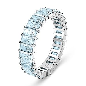 Swarovski Matrix Baguette Color Crystal Band Ring- 4613553