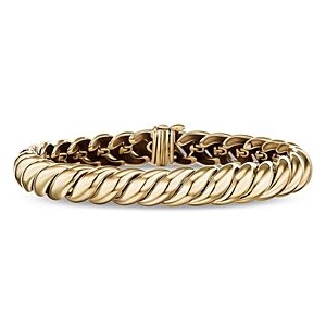 David Yurman Sculpted Cable Bracelet in 18K Yellow Gold- 4555952