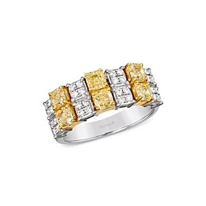 Le Vian 18K Yellow Gold & Platinum Couture Yellow & White Diamond Ring- 4699735