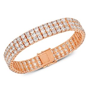Le Vian 14K Rose Gold Couture Champagne Diamond Bracelet- 4699545