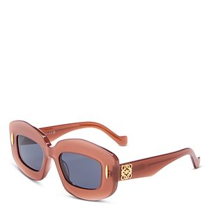 Loewe Chunky Anagram Rectangular Sunglasses, 49mm- 4688041