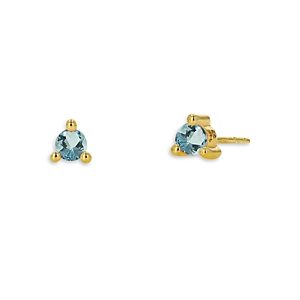 Rachel Reid 14K Yellow Gold Aquamarine Stud Earrings- 4732530