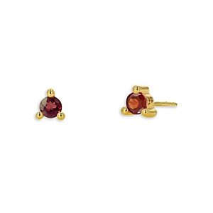 Rachel Reid 14K Yellow Gold Garnet Stud Earrings- 4732534