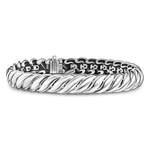 David Yurman Sterling Silver Sculptured Cable Bangle Bracelet- 4556080